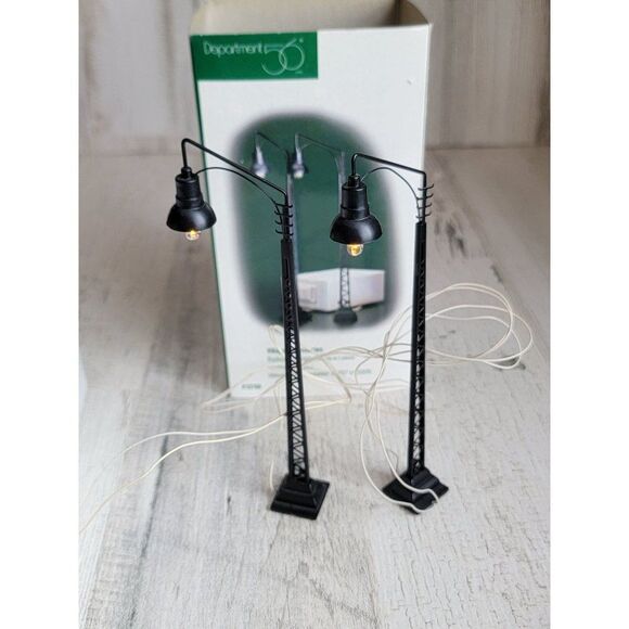 Dept Railroad Lamps 56 52760 snow village accessory Xmas - Picture 6 of 6